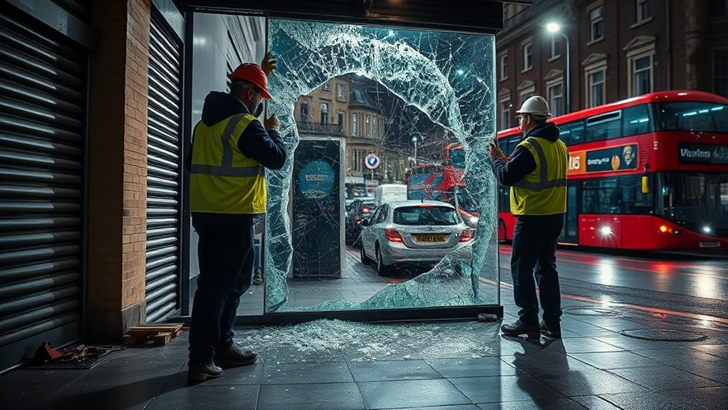 Emergency Shop Front Repair Banstead