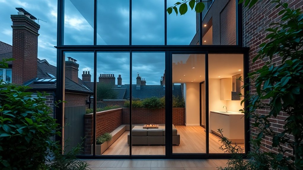 Glass Extension Walls Banstead
