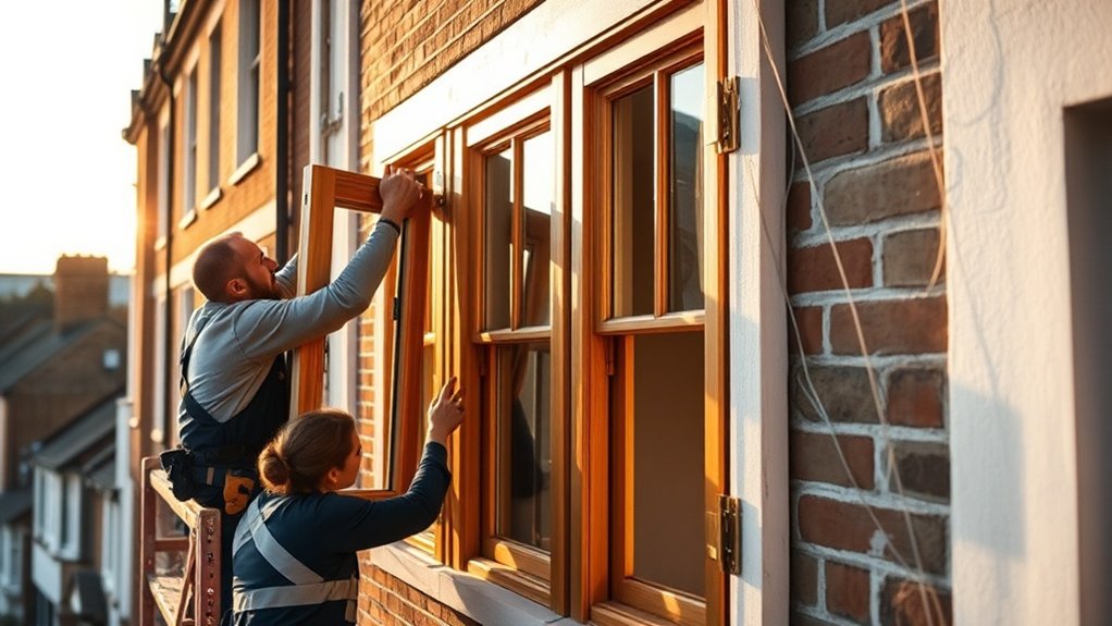 Wooden Window Installation Banstead